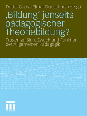 cover image of ‚Bildung' jenseits pädagogischer Theoriebildung?